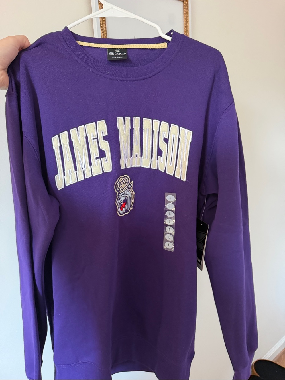 James Madison Purple Crewneck Sweatshirt